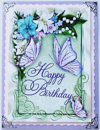Beautiful Butterflies in Summer Flower Frame A4 by Margaret Dittmann