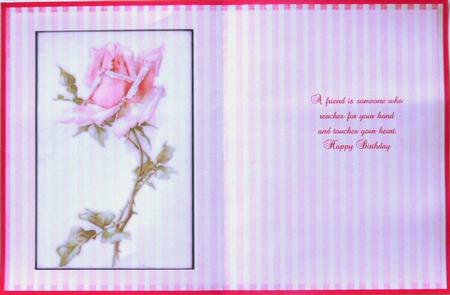 Floral Insert - Single Rose by Margaret Dittmann