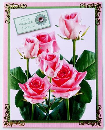A4 Pretty Roses by Margaret Dittmann