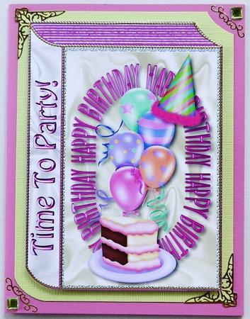 Time to Party, Yummy Cake and Balloons A4 Book by Margaret Dittmann