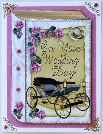 Pink Roses and Wedding Carriage, Book A4 by Margaret Dittmann