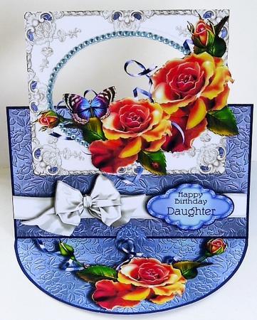 Over the Edge Easel Card Kit - Victorian Roses by Margaret Dittmann
