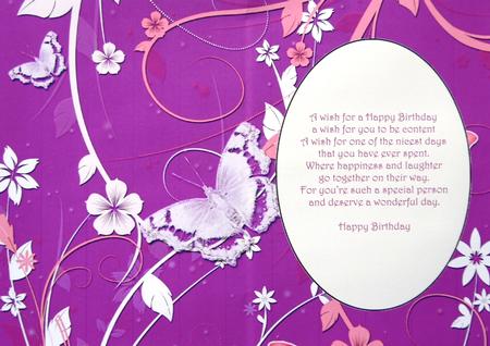 Purple Floral Butterfly Insert by Margaret Dittmann
