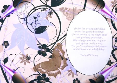 Beige Butterfly Edge Curl Insert 1 by Margaret Dittmann