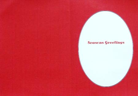 Red Christmas Textured Effect Insert by Margaret Dittmann