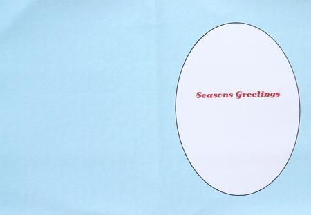 Blue Textured Effect Christmas Insert by Margaret Dittmann