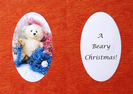 Christmas Teddy Bear Insert by Margaret Dittmann