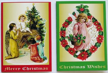 Vintage Christmas Notelets 22 by Margaret Dittmann