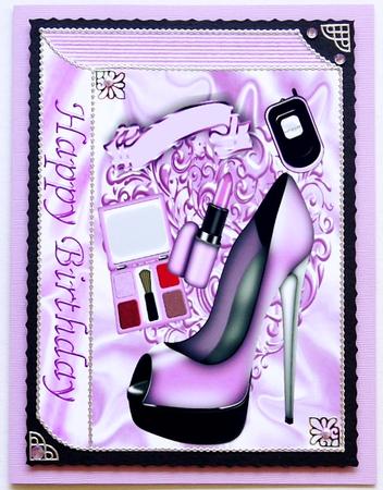 Ladies Pink Shoe with Lippy Book A4 by Margaret Dittmann
