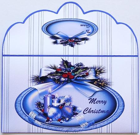 Christmas Decorations Blue Moneywallet by Margaret Dittmann