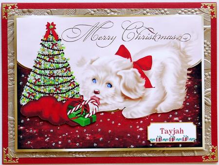 Merry Christmas Puppy by Margaret Dittmann