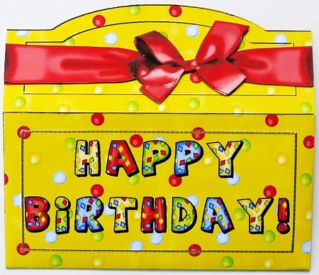 Red Bow Birthday Money Gift Envy by Margaret Dittmann