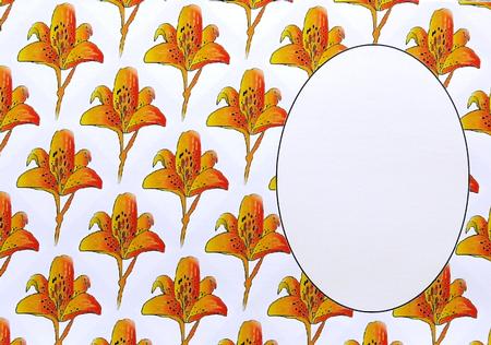 Orange Lily Insert by Margaret Dittmann