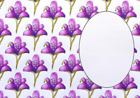 Purple Stem Lily Insert 3 by Margaret Dittmann