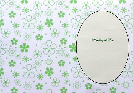Green Ditsy Floral Insert 4 by Margaret Dittmann
