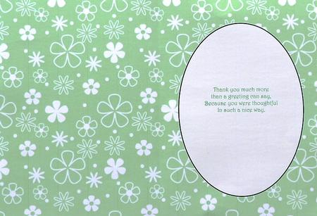 Green Ditsy Floral Insert 2 by Margaret Dittmann