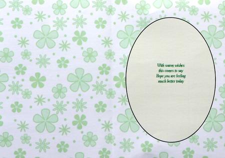 Green Ditsy Floral Insert 3 by Margaret Dittmann