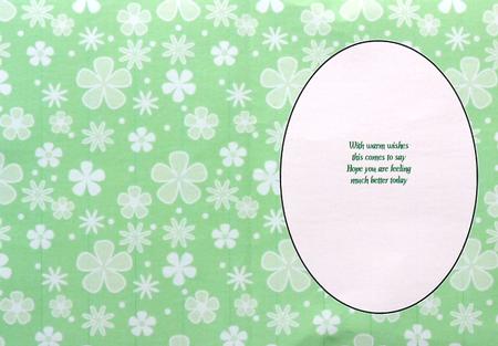 Green Ditsy Flower Insert 1 by Margaret Dittmann