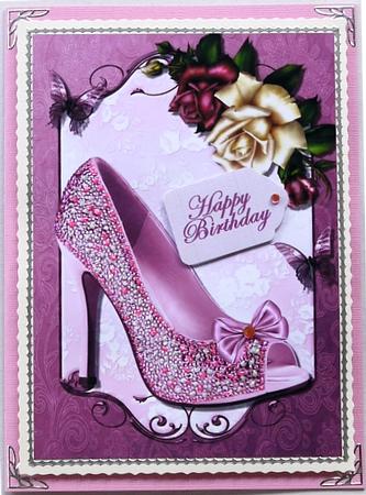Lovely Burgundy Shoe A4 by Margaret Dittmann