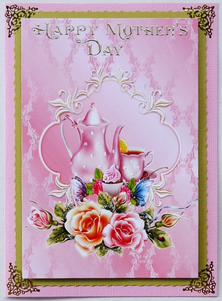 A4 Roses, Tea and Cake by Margaret Dittmann