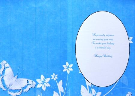 Blue Butterfly Insert 2 by Margaret Dittmann