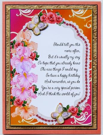 Roses, Irises and Butterflies 5 by Margaret Dittmann