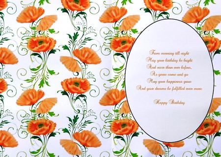 Orange Poppy Insert 1 by Margaret Dittmann