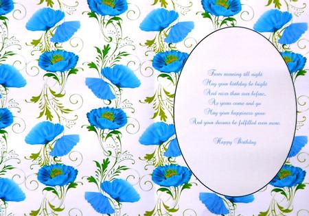 Blue Poppy Insert 3 by Margaret Dittmann