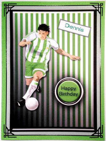 Footballer Quick Card - Green by Margaret Dittmann