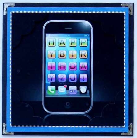 8 x 8 Smart Phone Scalloped Corner Topper by Margaret Dittmann