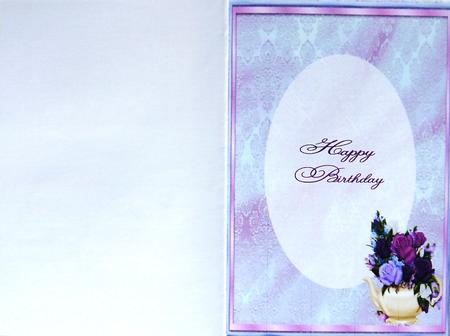 A4 a Teapot of Beautiful Roses for You Insert 2 by Margaret Dittmann