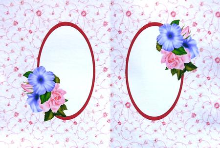 Petunias and Roses Insert by Margaret Dittmann