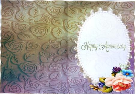Beautiful Embossed English Roses Insert 3 by Margaret Dittmann