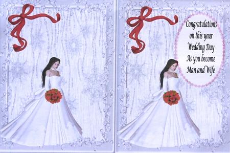 Wedding Day Wishes A5 Insert by Margaret Dittmann