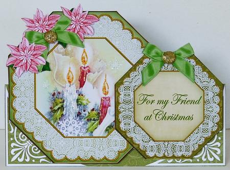 Candle Trio for My Family Double Octagon Card Envelope Kit by Margaret Dittmann