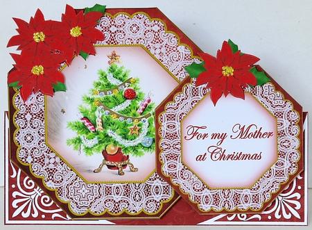 Elegant Tree Mother at Christmas Double Octagon C & E Kit by Margaret Dittmann