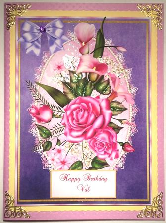 Beautiful Pink Roses and Lillies by Margaret Dittmann