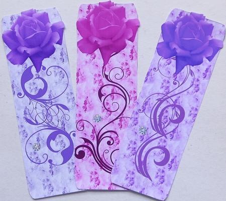 Rose & Flourish Bookmarks by Margaret Dittmann