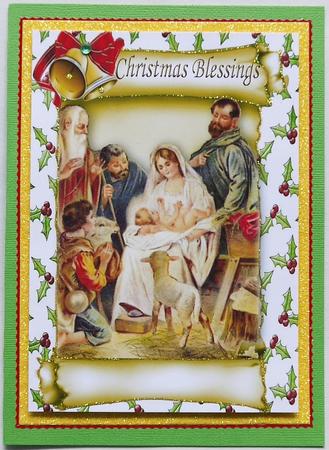 And They All Came to See Baby Jesus on a Scroll A4 by Margaret Dittmann