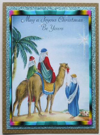 Joyous Christmas, the Three Wise Men A4 by Margaret Dittmann