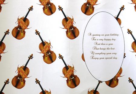 Violins and Butterflies Insert by Margaret Dittmann