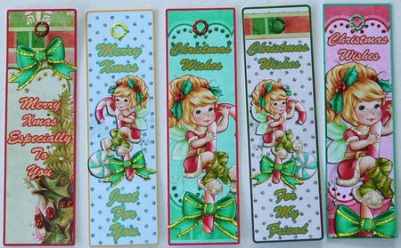 5 Beautiful Christmas Bookmarks #3 by Margaret Dittmann