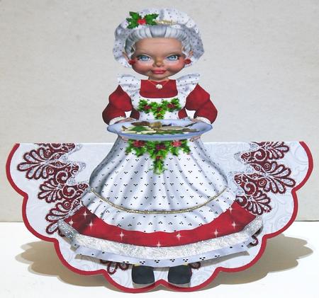 Mrs. Santa Claus Christmas Wobble 3D Kit by Margaret Dittmann
