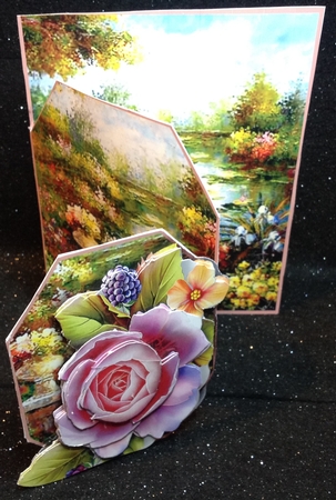 Concertina Front - Garden Pond by Margaret Hanning