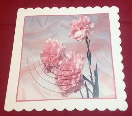 Stunning Carnations Circle Pyramid by Margaret Hanning