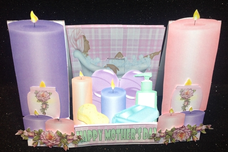 Birthday Pamper Yourself Decoupage Stepper Card Kit by Margaret Hanning