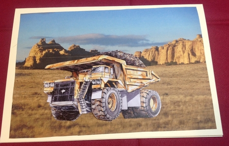 Desert with Mountains by Margaret Hanning