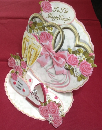 Giant Easel Tableau 3D Card Kit - Engagement Roses by Margaret Hanning