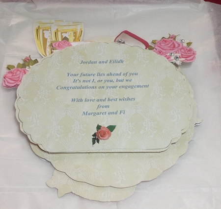 Giant Easel Tableau 3D Card Kit - Engagement Roses by Margaret Hanning