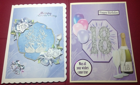 Floral Embossed Backgrounds with Page Curl by Margaret Hanning